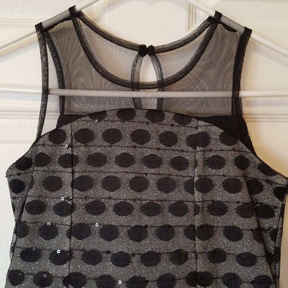 4 Ever Free Girls Formal Party Dress ~ Black and Sparkly Silver ~ Sz. 10 ~ - Picture 3 of 5